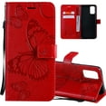thumbnail image 1 of Galaxy S20 5G Case, S20 Wallet Case, Allytech Pretty Retro Embossed Butterfly PU Leather Book Style Wallet Protection Slim Folio Flip Case Cover for Samsung Galaxy S20 6.2", Red, 1 of 1