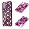 thumbnail image 1 of Galaxy S20 5G Cases, Allytech Ultra Slim Silicone TPU with Marble Pattern Drop Proof Full Protection Bumper Scratch Resistant Back TPU Cover Case for Samsung Galaxy S20 6.2",Purple Marble, 1 of 5