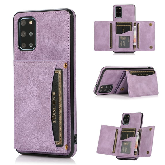 Galaxy S20 Back Wallet Case and Cover, Allytech Case for Samsung Galaxy S20 5G 6.2", Book Flip PU Leather Purse Case with Credit Card Slots Kickstand Protective Case for Samsung S20 2020, Purple
