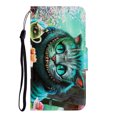 thumbnail image 1 of Galaxy S20 Case 6.2", Allytech Slim Fit Fashion Pattern PU Leather Folio Flip Stand Cards Slots Holder Wallet Case Shell TPU Back Cover for Samsung Galaxy S20 6.2-inch 2020 Released, Green Cat, 1 of 1