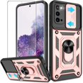 thumbnail image 1 of for Galaxy S20 Case with HD Screen Protector, Heavy Duty Shockproof Samsung S20 5G Case with 360 ° Rotation Metal Kickstand [Military Grade] Protective Case for Samsung Galaxy S20, Rose Gold, 1 of 13