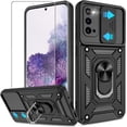 thumbnail image 1 of for Galaxy S20 Case with HD Screen Protector, Heavy Duty Shockproof Samsung S20 5G Case with 360 ° Rotation Metal Kickstand [Military Grade] Protective Case for Samsung Galaxy S20, Black, 1 of 7