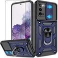 thumbnail image 1 of for Galaxy S20 Case with HD Screen Protector, Heavy Duty Shockproof Samsung S20 5G Case with 360 ° Rotation Metal Kickstand [Military Grade] Protective Case for Samsung Galaxy S20, Blue, 1 of 13