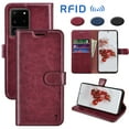 thumbnail image 1 of Galaxy S20 Case, Samsung Galaxy S20 Wallet Case, Takfox Premium [RFID Blocking] Secure Cash ID Credit Card Slots Holder Carrying PU Vegan Leather Magnetic Flip Cover Cases For Galaxy S20 [red], 1 of 7