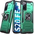 thumbnail image 1 of Galaxy S20 FE 5G Case,  Grade Protective Phone Case Cover with Enhanced Metal Ring Kickstand [Support Magnet Mount] Compatible with Samsung Galaxy S20 FE, Dark Green, 1 of 13