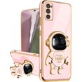 thumbnail image 1 of Galaxy S20 FE Case for Astronaut Stand, Designed for 6D Electroplated Galaxy S20 FE 4G/5G Phone Case,Soft TPU Protective Shockproof Flexible Samsung Galaxy S20 FE Case 6.5 inch,Pink, 1 of 12