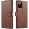 thumbnail image 1 of Galaxy S20 FE / S20 Lite Case, PU Leather Wallet Folio Flip Magnetic Buckle Slim Back Cover Built-in Card Holder Slot and Stand for Samsung Galaxy S20 Fan Edition (Coffee), 1 of 10