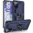 thumbnail image 1 of for Galaxy S20 FE case,with HD Screen Protector,[Military Grade] Car Mount Kickstand Hybrid Hard PC Soft TPU Shockproof Protective Case for Samsung Galaxy S20 FE 5G (Blue), 1 of 13