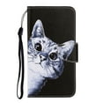 thumbnail image 1 of Galaxy S20 Plus Case 6.7", Allytech Slim Fit Fashion Pattern PU Leather Folio Flip Stand Cards Slots Holder Wallet Case Shell TPU Back Cover for Samsung Galaxy S20 Plus 6.7-inch 2020, Black Cat, 1 of 1