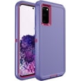 thumbnail image 1 of Galaxy S20 Plus Case Galaxy S20+ Case for Samsung Galaxy S20 Plus 5G Case Military Drop Shockproof  Heavy Duty Rugged 3 in 1 Protection Cover for Galaxy S20 Plus S20+ Phone Case (Purple+Rose Red), 1 of 18