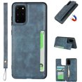thumbnail image 1 of Galaxy S20 Plus Luxury PU Leather Case,Credit Card Holder,Cash Slots,Stand Function Soft TPU Back Wallet Case Flip Wrist Strap Multi-Function Durable Case for Samsung Galaxy S20 Plus 6.7",Blue, 1 of 13
