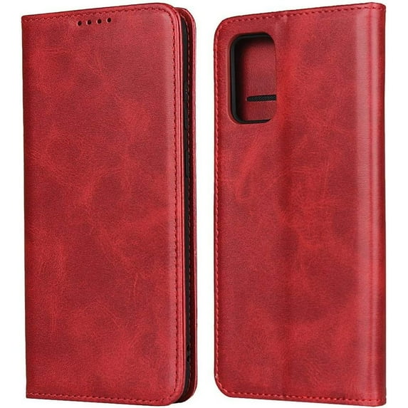 Galaxy S20 Plus,S20+ Wallet Case,Premium PU Leather Flip Folio Case with Card Slot,Stand Holder and Magnetic Closure Protective Case for Samsung Galaxy S20 Plus/Galaxy S20+ 5G,6.7" Red