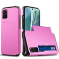 thumbnail image 1 of for Galaxy S20 Plus Wallet Case with Sliding Door Hidden Pocket Credit Card Holder Dual Layer Heavy Duty Shockproof Hard PC Hybrid TPU Flip Protective Cover for Samsung Galaxy S20 Plus, Pink, 1 of 8