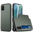 thumbnail image 1 of for Galaxy S20 Plus Wallet Case with Sliding Door Hidden Pocket Credit Card Holder Dual Layer Heavy Duty Shockproof Hard PC Hybrid TPU Flip Protective Cover for Samsung Galaxy S20 Plus, Army Green, 1 of 8
