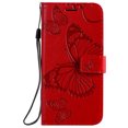 thumbnail image 1 of Galaxy S20 Ultra 5G Case, S20 Ultra Wallet Case, Allytech Pretty Retro Embossed Butterfly PU Leather Book Style Protection Slim Folio Flip Case Cover for Samsung Galaxy S20 Ultra 6.9", Red, 1 of 1