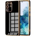 thumbnail image 1 of Galaxy S20 Ultra Case,  for Electroplated Samsung Galaxy S20 Ultra 4G/5G Phone Case, Case Soft TPU Protective Shockproof Flexible Samsung Galaxy S20 Ultra Case 6.9 inch, Black, 1 of 13