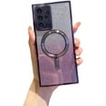 thumbnail image 1 of Galaxy S20 Ultra Case Magnetic Glitter [Compatible with Magsafe] Anti-Scratch Shockproof Luxury Plated Clear Full Camera Protection Phone Cover Case for Samsung Galaxy S20 Ultra-Deep Purple, 1 of 10
