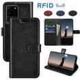thumbnail image 1 of Galaxy S20 Ultra Case, Samsung Galaxy S20 Ultra Wallet Case, Takfox Premium [RFID Blocking] Secure Cash ID Credit Card Slots Holder Carrying PU Vegan Leather Magnetic Flip Cover Cases [Black], 1 of 7
