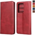 thumbnail image 1 of for Galaxy S20 Ultra Wallet Case,Premium PU Leather Flip Folio Case with Card Slot,Stand Holder and Magnetic Closure Protective Case for Samsung Galaxy S20 Ultra/Galaxy S20 Ultra 5G,6.9" Red, 1 of 17