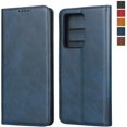 thumbnail image 1 of Galaxy S20 Ultra Wallet Case,Premium PU Leather Flip Folio Case with Card Slot,Stand Holder and Magnetic Closure Protective Case for Samsung Galaxy S20 Ultra/Galaxy S20 Ultra 5G,6.9" Navy Blue, 1 of 17