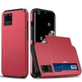thumbnail image 1 of for Galaxy S20 Ultra Wallet Case with Sliding Door Hidden Pocket Credit Card Holder Dual Layer Heavy Duty Shockproof Hard PC Hybrid TPU Flip Protective Cover for Samsung Galaxy S20 Ultra, Red, 1 of 8