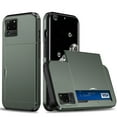 thumbnail image 1 of for Galaxy S20 Ultra Wallet Case with Sliding Door Hidden Pocket Credit Card Holder Dual Layer Heavy Duty Shockproof Hard PC Hybrid TPU Flip Protective Cover for Samsung Galaxy S20 Ultra, Army Green, 1 of 8
