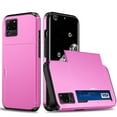 thumbnail image 1 of for Galaxy S20 Ultra Wallet Case with Sliding Door Hidden Pocket Credit Card Holder Dual Layer Heavy Duty Shockproof Hard PC Hybrid TPU Flip Protective Cover for Samsung Galaxy S20 Ultra, Pink, 1 of 8