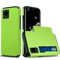 thumbnail image 1 of for Galaxy S20 Ultra Wallet Case with Sliding Door Hidden Pocket Credit Card Holder Dual Layer Heavy Duty Shockproof Hard PC Hybrid TPU Flip Protective Cover for Samsung Galaxy S20 Ultra, Green, 1 of 8