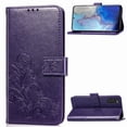 thumbnail image 1 of Galaxy S20 Wallet Case, Allytech PU Leather Clover Embossed Kickstand Folio Flip Slim Fit Wrist Strap Cards Holder Full Protection Wallet Case Cover for Samsung Galaxy S20 6.2" 2020, Purple, 1 of 6
