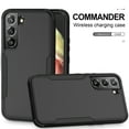 thumbnail image 1 of for Galaxy S21 Case, Defender Case Compatible with Samsung Galaxy S21 Case, Hybrid Heavy Duty Military Grade Full-Body Drop Shockproof Dustproof 3-Layers Rugged Protective Cover,
Black, 1 of 8