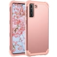 thumbnail image 1 of Galaxy S21 Case, S21 Case 6.2", Allytech Hard PC Silicone Shockproof Heavy Duty Protection Corner Protective Bumper Armor Wireless Charging Support Case Cover for Samsung Galaxy S21, Rosegold, 1 of 1