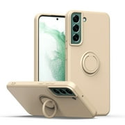 حافظة هاتف galaxy s21 fe 5g ، حافظة Samsung s21 fe مع حامل حلقي مغناطيسي 360 درجة ، وسادة مطاطية tpu ناعمة مقاومة للصدمات غطاء واقي سامسونج galaxy s21 fe 5g ، وردي