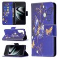 thumbnail image 1 of Galaxy S21 FE Case Cute Embossed Pattern Premium Leather Wallet Cover Flip Stand Credit Card Slots Pocket Holder Magnetic Closure Folio Case for Samsung Galaxy S21 FE, Purple Butterfly, 1 of 8