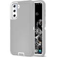 thumbnail image 1 of Galaxy S21 Plus Case for Samsung Galaxy S21 Plus 5G Case Military Drop Shockproof Armor Heavy Duty Rugged 3 in 1 Protection Cover for Galaxy S21 Plus S21+ Phone Case (Grey+White), 1 of 14