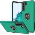 thumbnail image 1 of Galaxy S21 Plus Case for Samsung Galaxy S21 Plus Case  Grade Shockproof Built-in Ring Holder Kickstand Car Mount  Heavy Duty Protective Case for Galaxy S21+ Plus Phone Case (Dark Green), 1 of 15