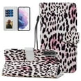 thumbnail image 1 of Galaxy S21 Plus Wallet Case with Card Holder, Allytech Premium Colorful PU Leather Magnetic Button Flip Shockproof Detachable Hand Strap Stand Case for Samsung Galaxy S21+ 5G 6.7" 2021, Leopard, 1 of 2