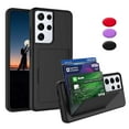 thumbnail image 1 of Galaxy S21 Plus Wallet Phone Case, Takfox Galaxy S21+ Case Shockproof Hybrid Hard PC & TPU Armor Ultra Protective Case with 3 Cards ID Holder Slots Storage Cover for Samsung Galaxy S21 Plus, Black, 1 of 7