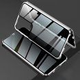 thumbnail image 1 of Galaxy S21 Ultra Case,Anti Peep Magnetic Adsorption Privacy Screen Protector Double Sided Tempered Glass Metal Bumper Frame Anti-Peeping Phone Case Anti-Spy Cover for Samsung Galaxy S21 Ultra,Silver, 1 of 6