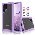 thumbnail image 1 of Galaxy S22 6.1"(2022) Case Clear, Case Cover for 2022 Samsung Galaxy S22 6.1", Njjex Full-Body Rugged Transparent Clear Back Bumper Case Cover for Samsung Galaxy S22 2022 -Purple, 1 of 10