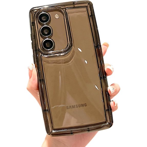 for Galaxy S22 Case 6.1"(Not fit S22+)[10ft Drop Protection] Cute Clear Bright Colors Soap Design with Ultra Thick Edge Protection Soft Puff Phone Case(for Samsung Galaxy S22, Black)