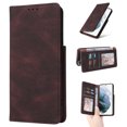 thumbnail image 1 of Galaxy S22 Case with Stand, Allytech Premium Slim PU Leather & Inner TPU Bumper Shockproof Card Slots Folio Book Kickstand Women Men Wallet Case for Samsung Galaxy S22 6.1" 5G 2022, Brown, 1 of 2