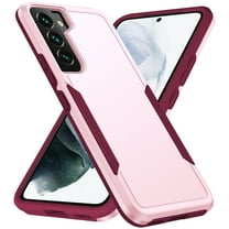 Galaxy S22 Case - TECH CIRCLE [Dual Layer Protection] Shockproof Protective Lightweight Case for Samsung Galaxy S22 (6.1-Inch) 2022 Release Phone, Pink Rose