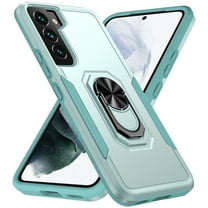 Galaxy S22 Case - TECH CIRCLE [with Rotating Ring Holder /Magnetic Car Mount] Shockproof Protective Kickstand Case for Samsung Galaxy S22 (6.1-Inch) 2022 Release Phone, Green