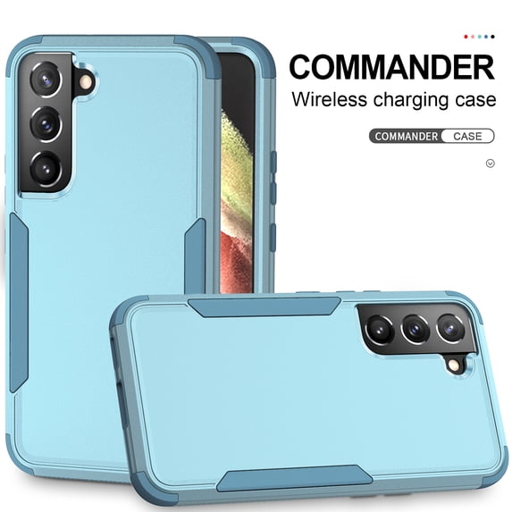 for Galaxy S22 Plus Case, Defender Case Compatible with Samsung Galaxy S22 Plus Case, Hybrid Heavy Duty Military Grade Full-Body Drop Shockproof Dustproof 3-Layers Rugged Cover,
Green