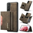 thumbnail image 1 of Galaxy S22 Plus Case, Dteck for Samsung Galaxy S22 Plus Cover Wallet Case ID Credit 8 Card Slots Holder Cash Pocket PU Leather Magnetic Closure Clasp Flip Removable Case, Coffee, 1 of 7