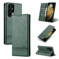 thumbnail image 1 of Galaxy S22 Plus Case, S22+ Wallet Case, Allytech PU Leather Foldling Stand Flip Cover with Cards Holder Shockproof Protection Anti-scratch Wallet Case Cover for Samsung Galaxy S22 Plus, Darkgreen, 1 of 6