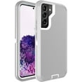 thumbnail image 1 of Galaxy S22 Plus Case for Samsung Galaxy S22 Plus Case  Drop Shockproof  Heavy Duty Rugged 3 in 1 Protection Cover for Galaxy S22+ Plus Phone Case (Grey+White), 1 of 15