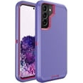 thumbnail image 1 of Galaxy S22 Plus Case for Samsung Galaxy S22 Plus Case Military Drop Shockproof Armor Heavy Duty Rugged 3 in 1 Protection Cover for Galaxy S22+ Plus Phone Case (Purple+Rose Red), 1 of 9
