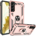 thumbnail image 1 of Galaxy S22 Plus Case, Samsung S22 Plus Case with HD Screen Protector, [Military-Grade] Magnetic Ring Holder Kickstand Shockproof Protective Phone Case for Samsung Galaxy S22 Plus, Rose Gold, 1 of 13