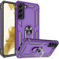 thumbnail image 1 of Galaxy S22 Plus Case, Samsung S22 Plus Case with HD Screen Protector, [Military-Grade] Magnetic Ring Holder Kickstand Shockproof Protective Phone Case for Samsung Galaxy S22 Plus, Purple, 1 of 7